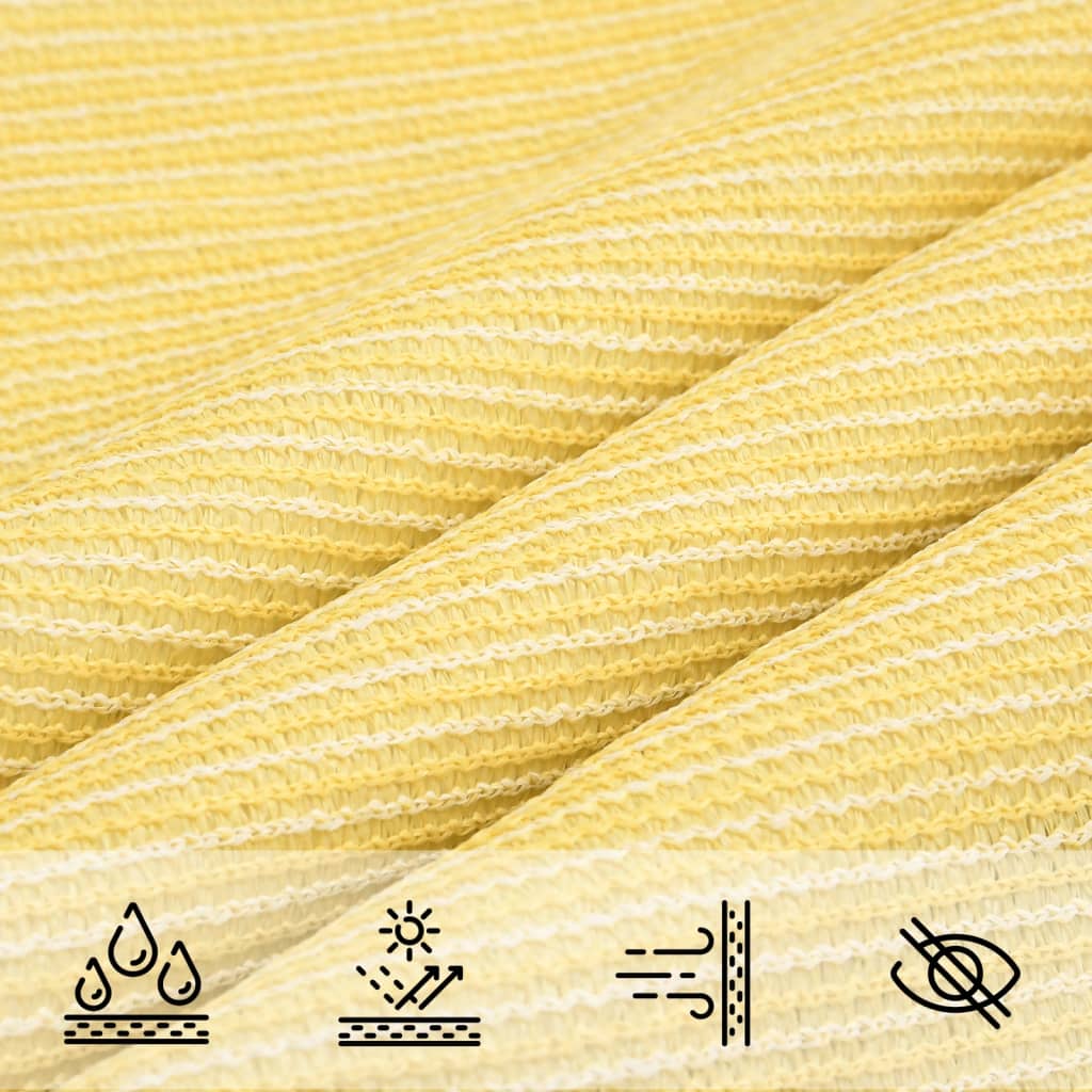 vidaXL Pânză parasolar, bej, 5x6x6 m, HDPE, 160 g/m² vidaXL Pânză parasolar, bej, 5x6x6 m, HDPE, 160 g/m²
