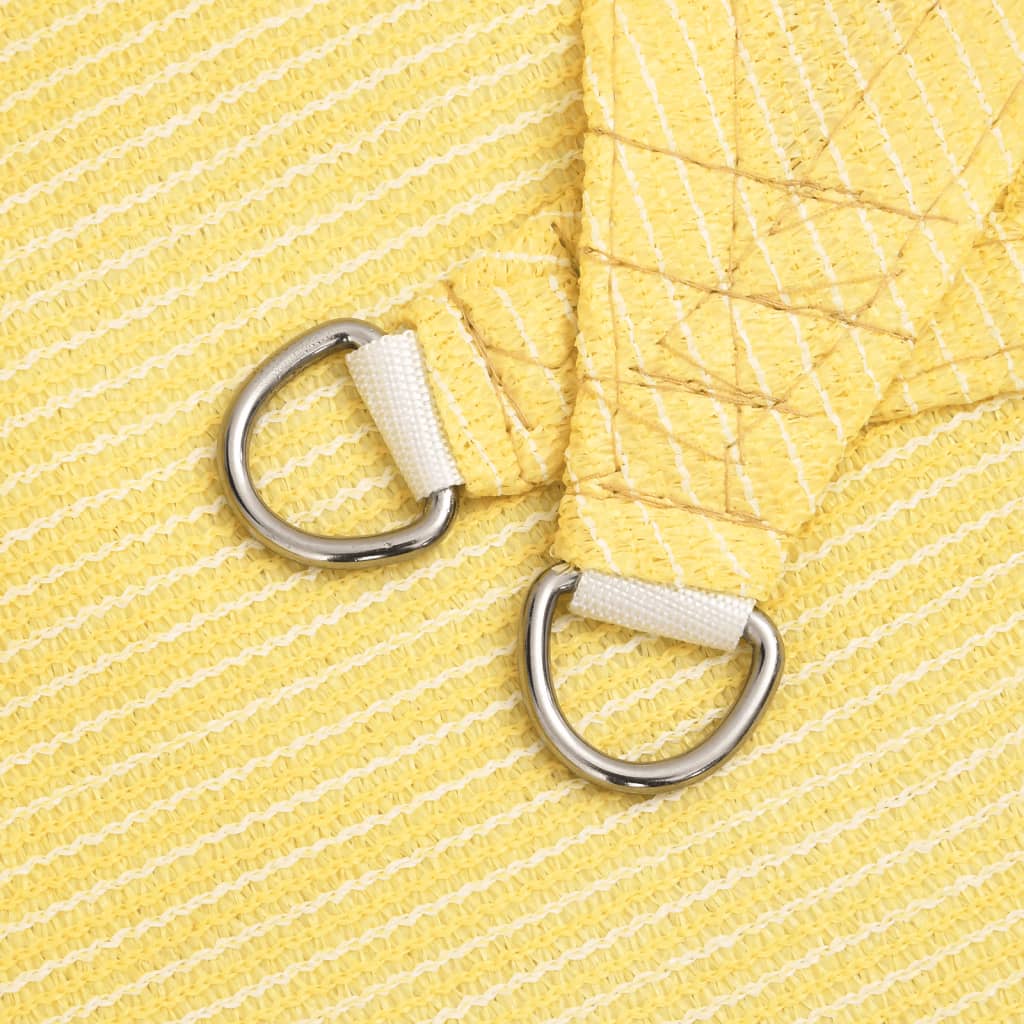 vidaXL Pânză parasolar, bej, 5x7x7 m, HDPE, 160 g/m²