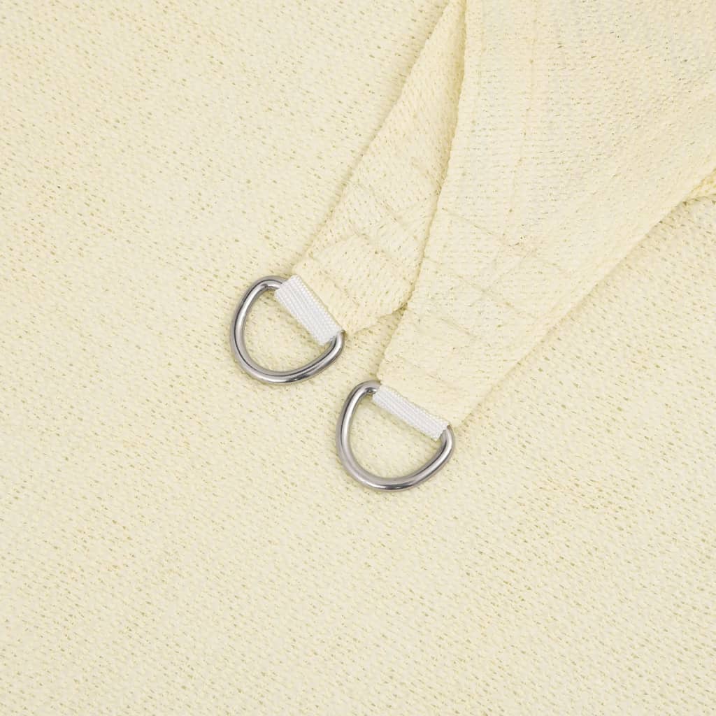 vidaXL Pânză parasolar, crem, 5 x 5 m, HDPE, 160 g/m²