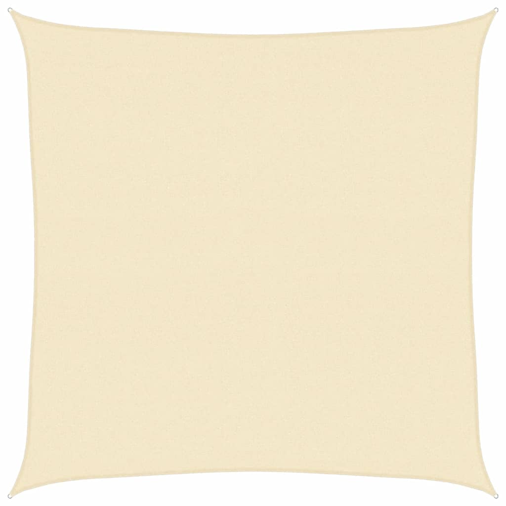 vidaXL Pânză parasolar, crem, 7 x 7 m, 160 g/m², HDPE