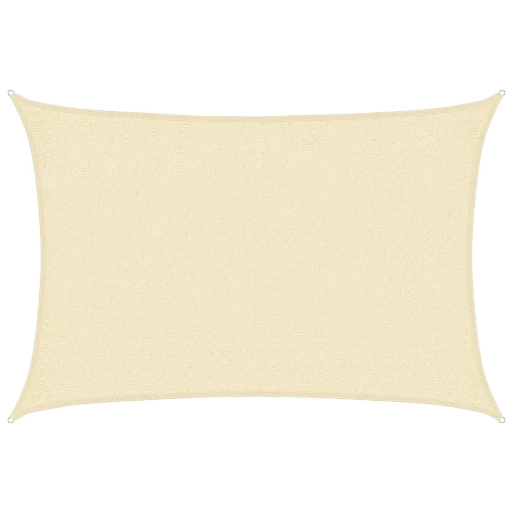 vidaXL Pânză parasolar, crem, 2 x 2,5 m, 160 g/m², HDPE