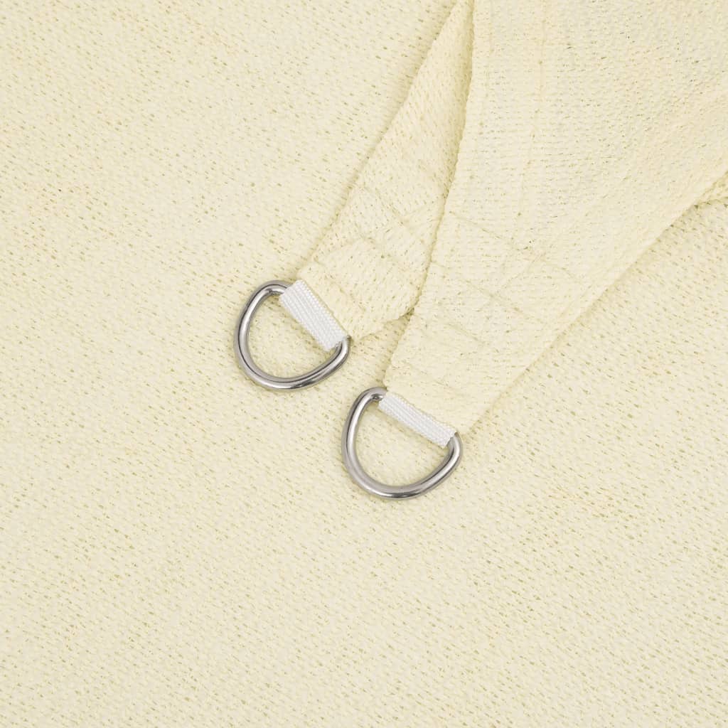 vidaXL Pânză parasolar, crem, 2,5 x 4 m, HDPE, 160 g/m²