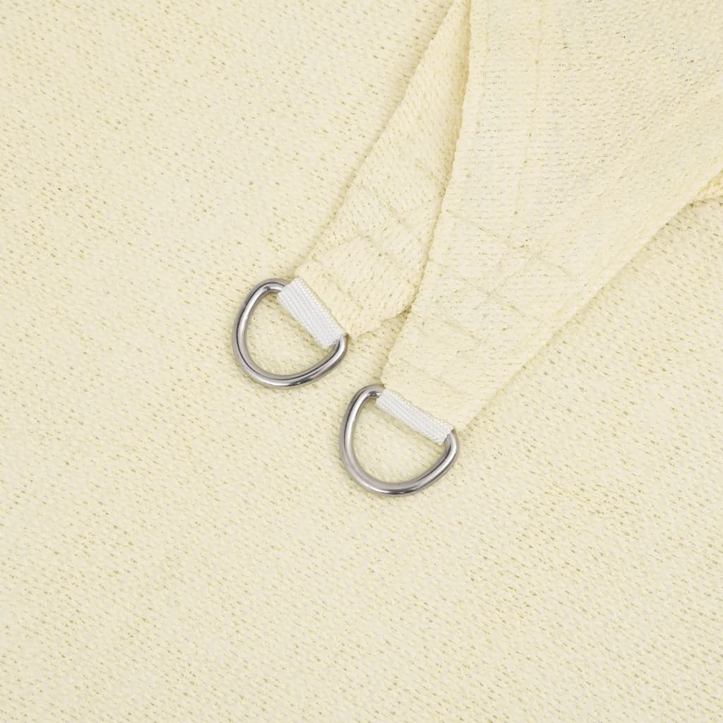 vidaXL Pânză parasolar, crem, 3x4x4 m, HDPE, 160 g/m²