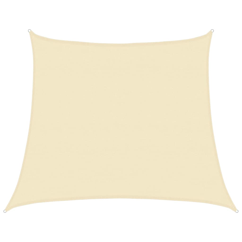 vidaXL Pânză parasolar, crem, 4/5x4 m, HDPE, 160 g/m²