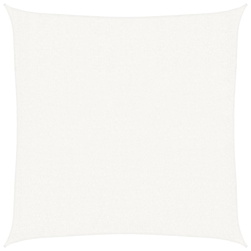 vidaXL Pânză parasolar, alb, 2,5 x 2,5 m, HDPE, 160 g/m²