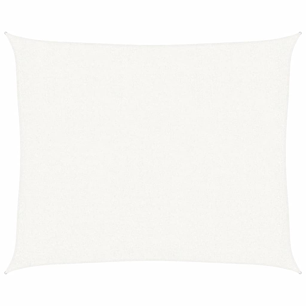 vidaXL Pânză parasolar, alb, 2,5 x 3 m, HDPE, 160 g/m²