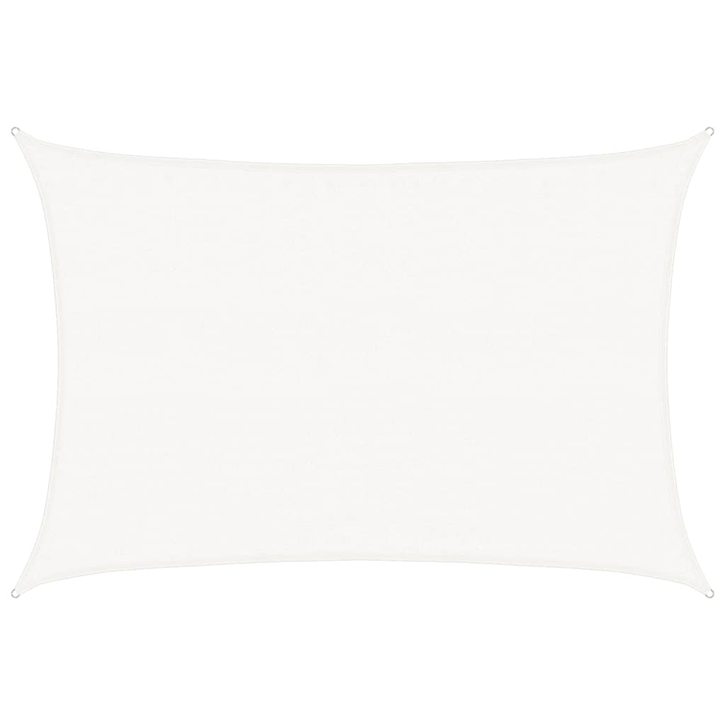 vidaXL Pânză parasolar, alb, 3,5 x 4,5 m, HDPE, 160 g/m² vidaXL Pânză parasolar, alb, 3,5 x 4,5 m, HDPE, 160 g/m²
