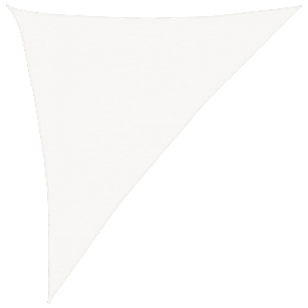 vidaXL Pânză parasolar, alb, 3x4x5 m, HDPE, 160 g/m²