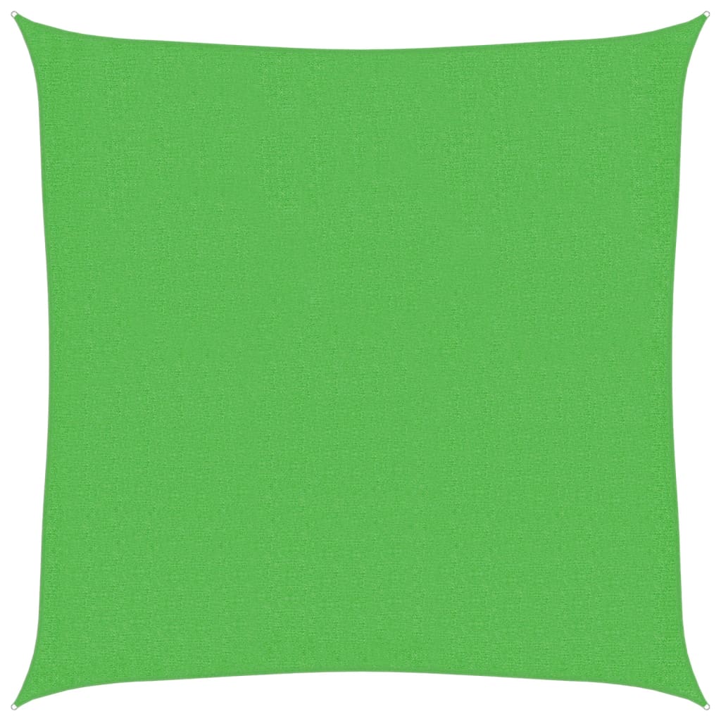 vidaXL Pânză parasolar, verde deschis, 160 g / m² , 3x3 m ,HDPE