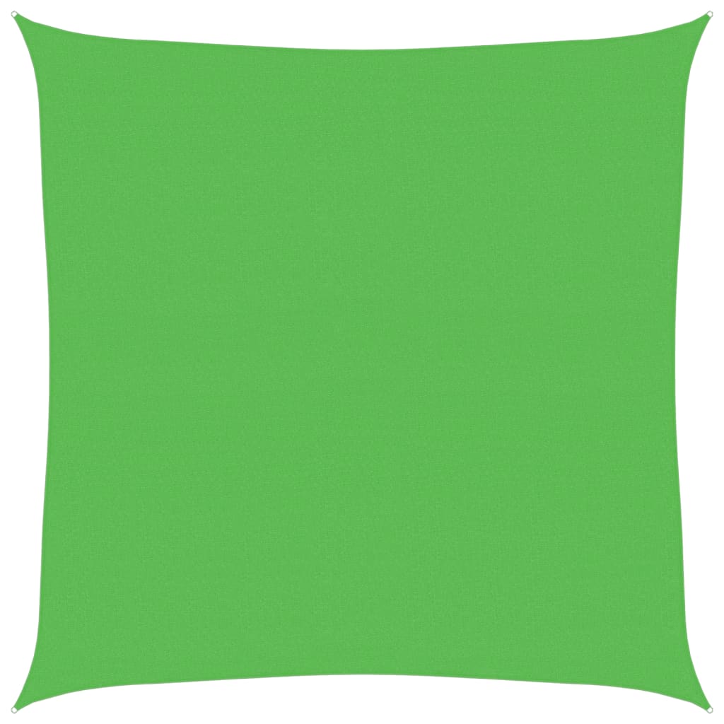 vidaXL Parasolar, verde deschis, 7x7 m, HDPE, 160 g/m²