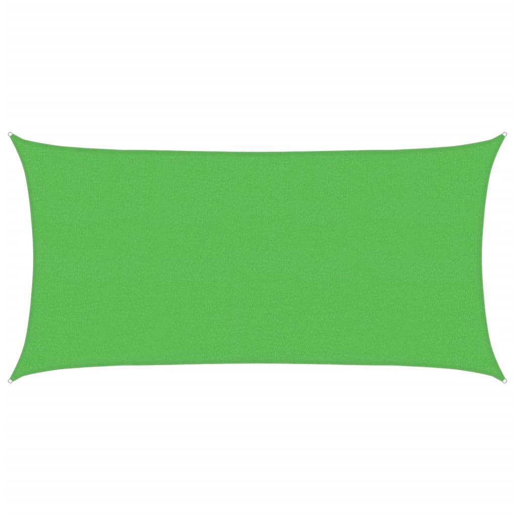 vidaXL Pânză parasolar verde dreptunghiular 2x3,5 m HDPE 160 g/m²