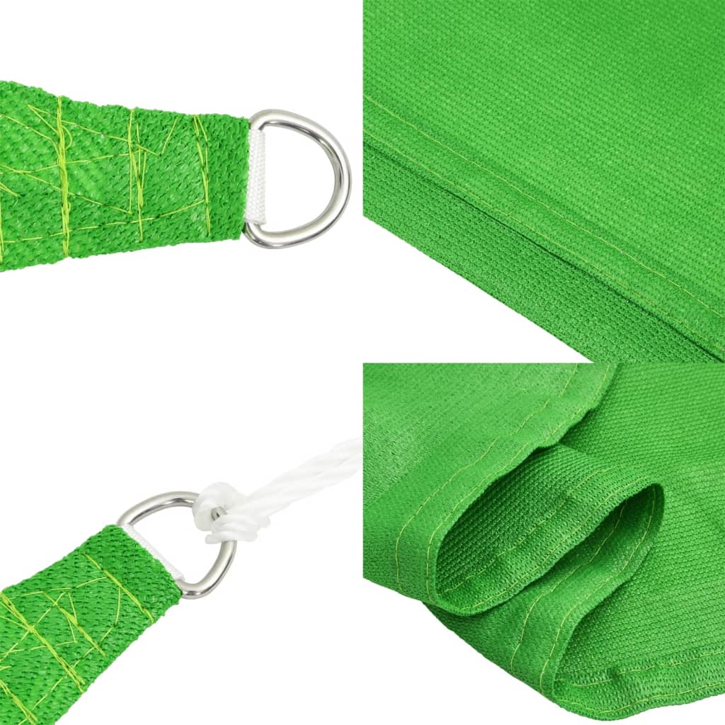 vidaXL Pânză parasolar, verde deschis, 2,5x3 m, HDPE, 160 g/m²