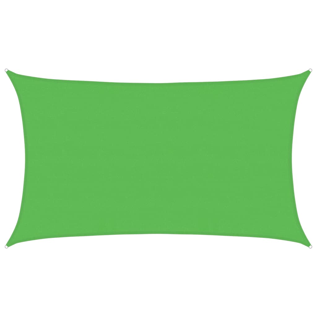 vidaXL Pânză parasolar, verde deschis, 5x8 m , HDPE,160 g/m²