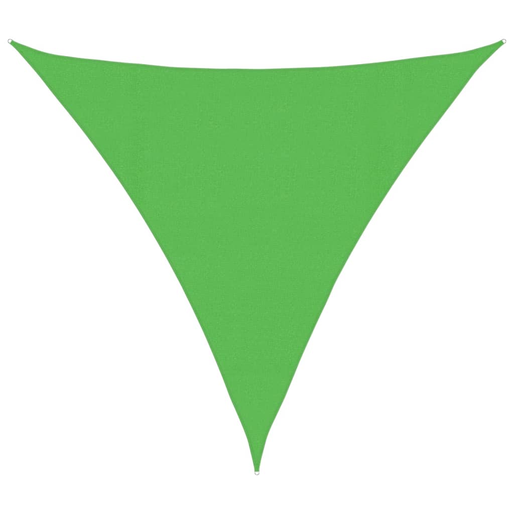 vidaXL Pânză parasolar, verde deschis, 4x4x4 m, HDPE, 160 g/m²