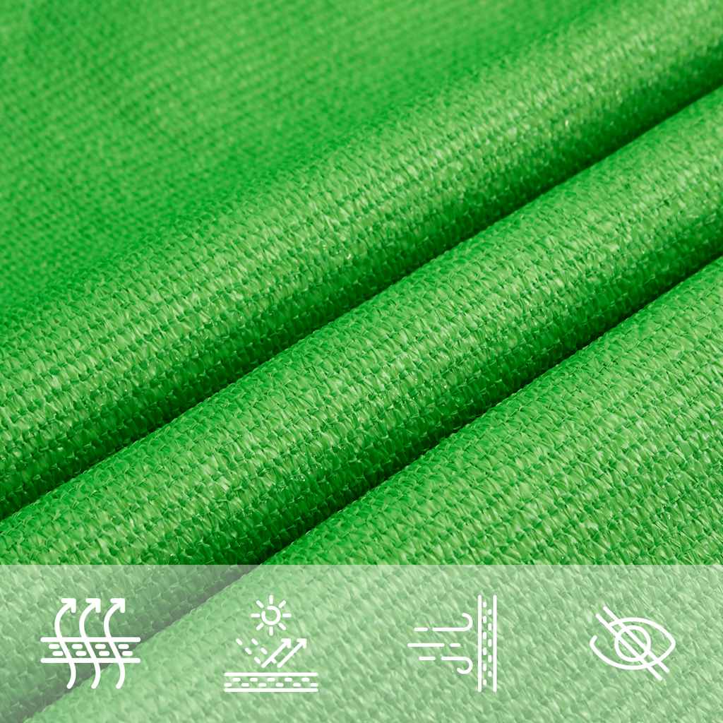 vidaXL Pânză parasolar, verde deschis, 4/5x4 m, HDPE, 160 g/m², trapez