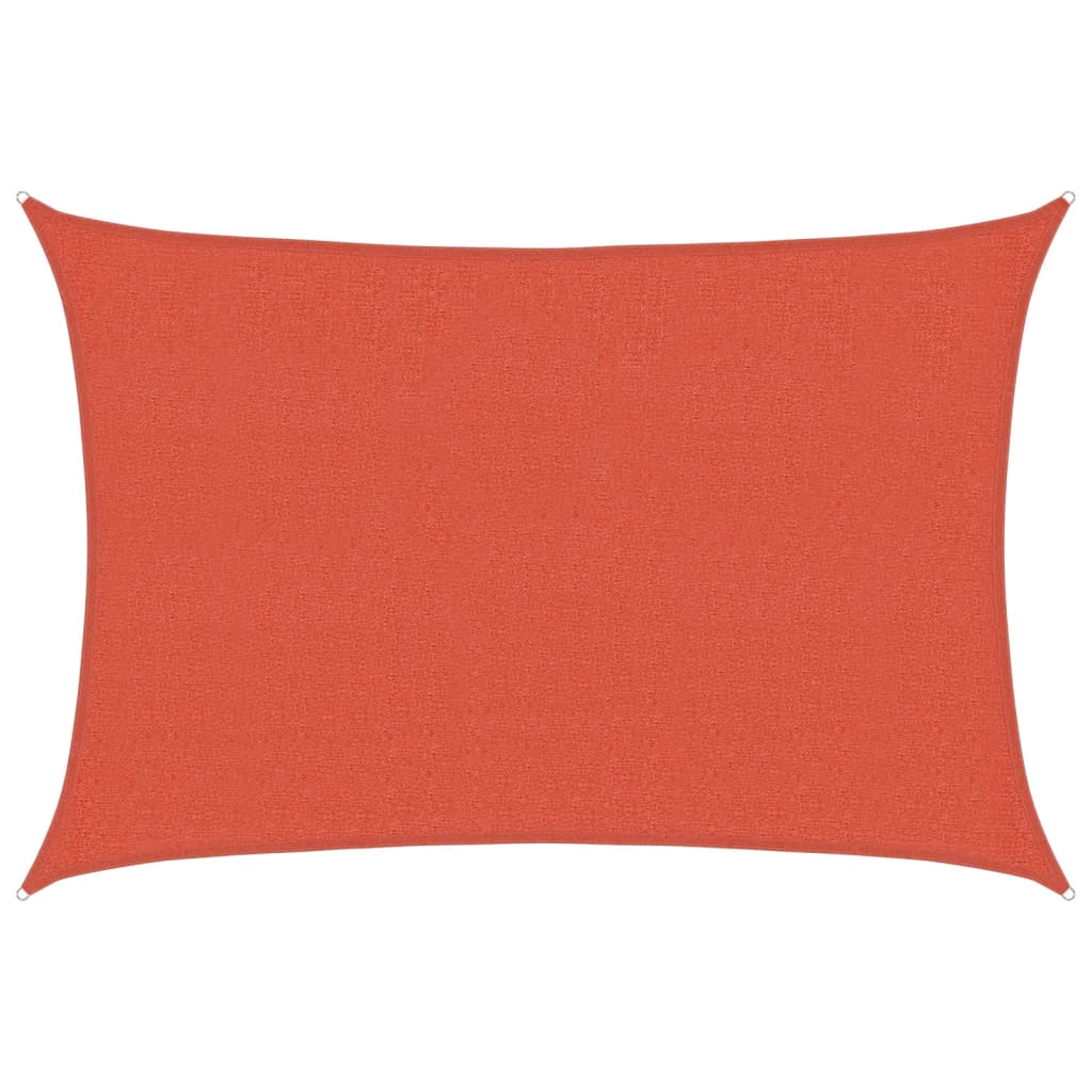 vidaXL Pânză parasolar, cărămiziu, 2,5x3,5 m, HDPE, 160 g/m²