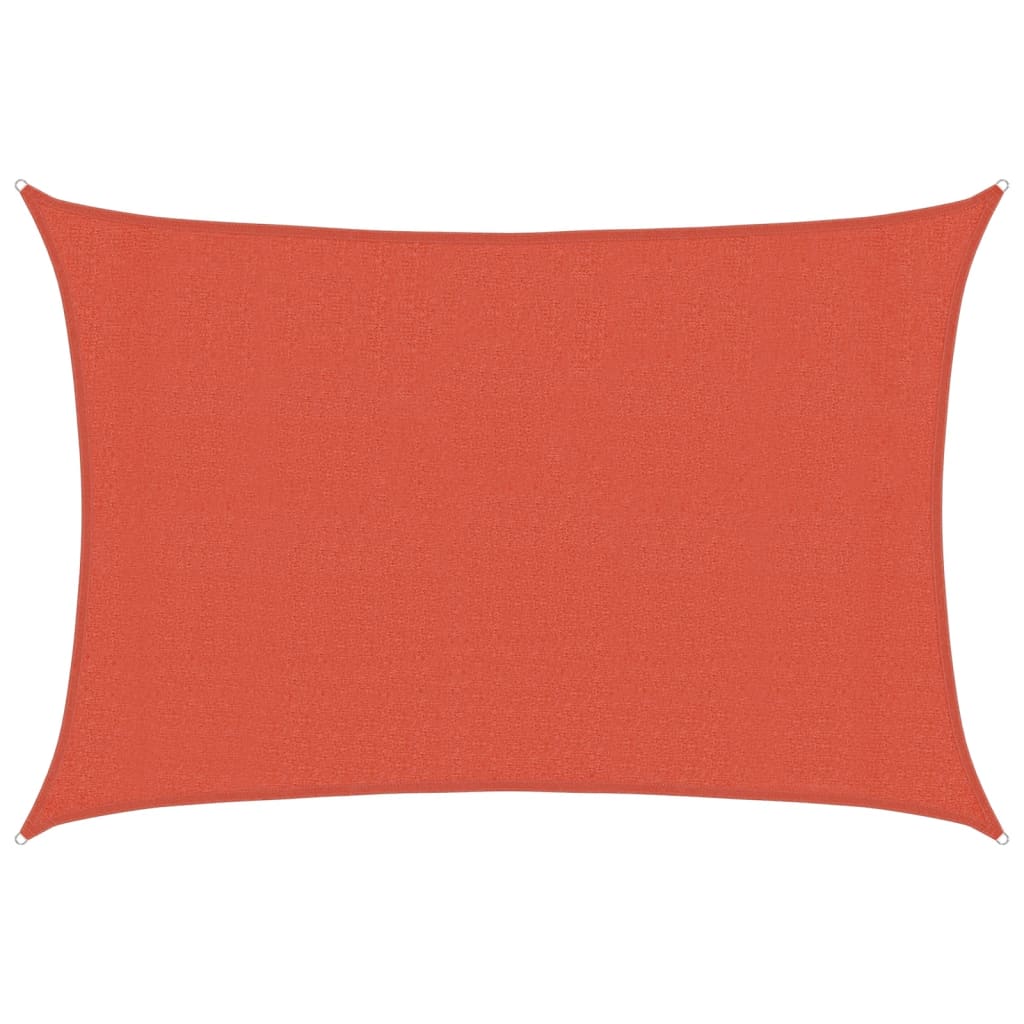 vidaXL Pânză parasolar, cărămiziu, 3x5 m, 160 g/m² , HDPE