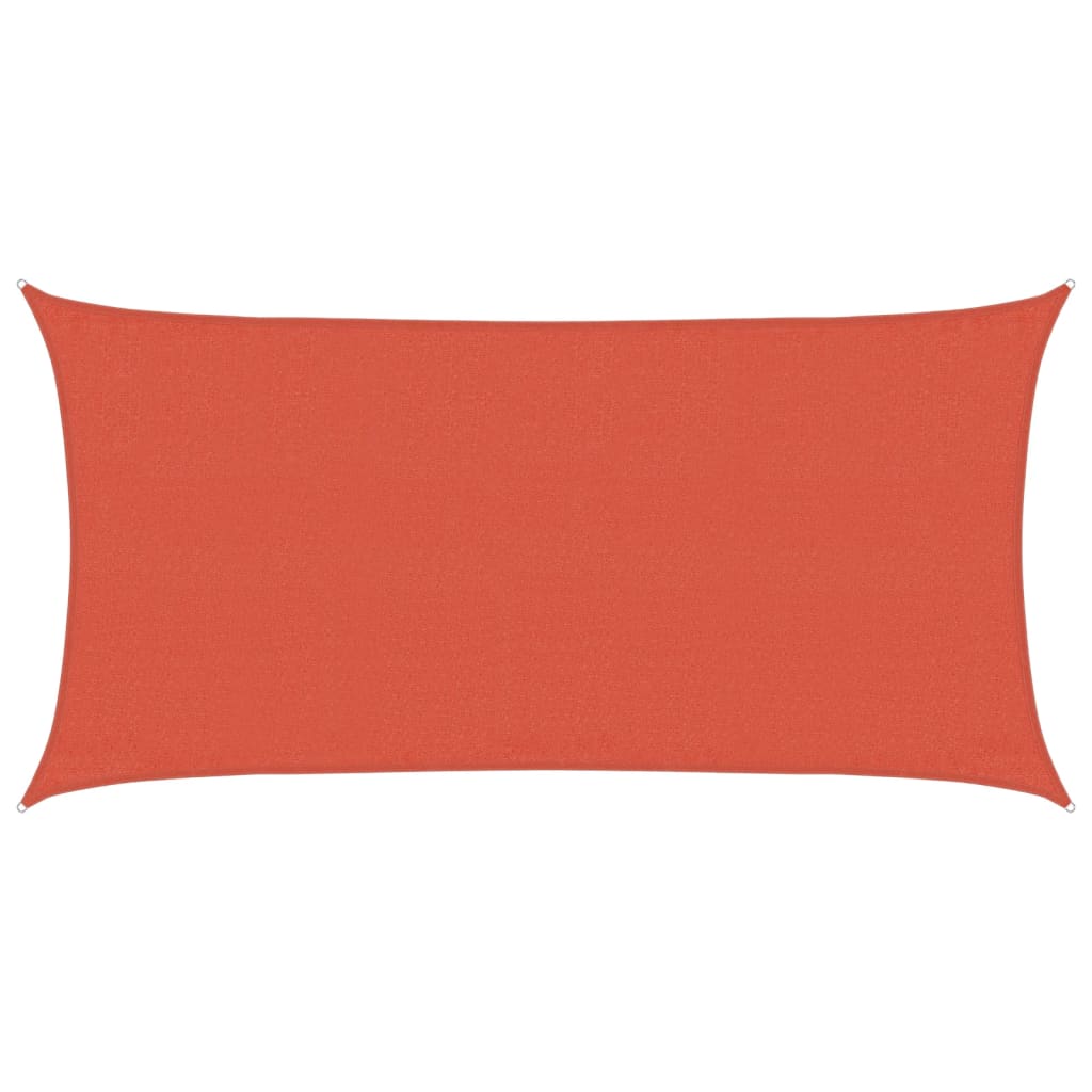 vidaXL Pânză parasolar, cărămiziu, 3x6 m, 160 g / m², HDPE