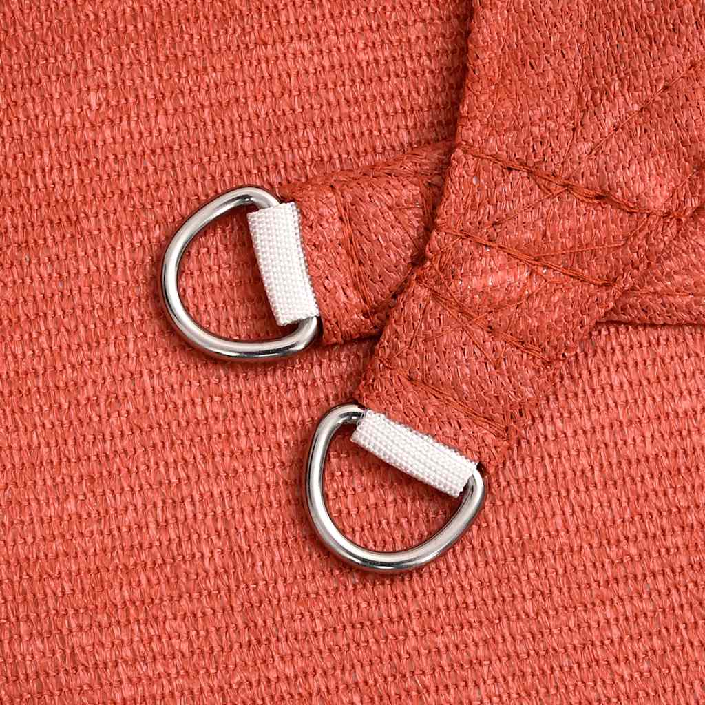 vidaXL Pânză parasolar, teracotă, 6x6x6m, HDPE, 160 g/m², triunghiular