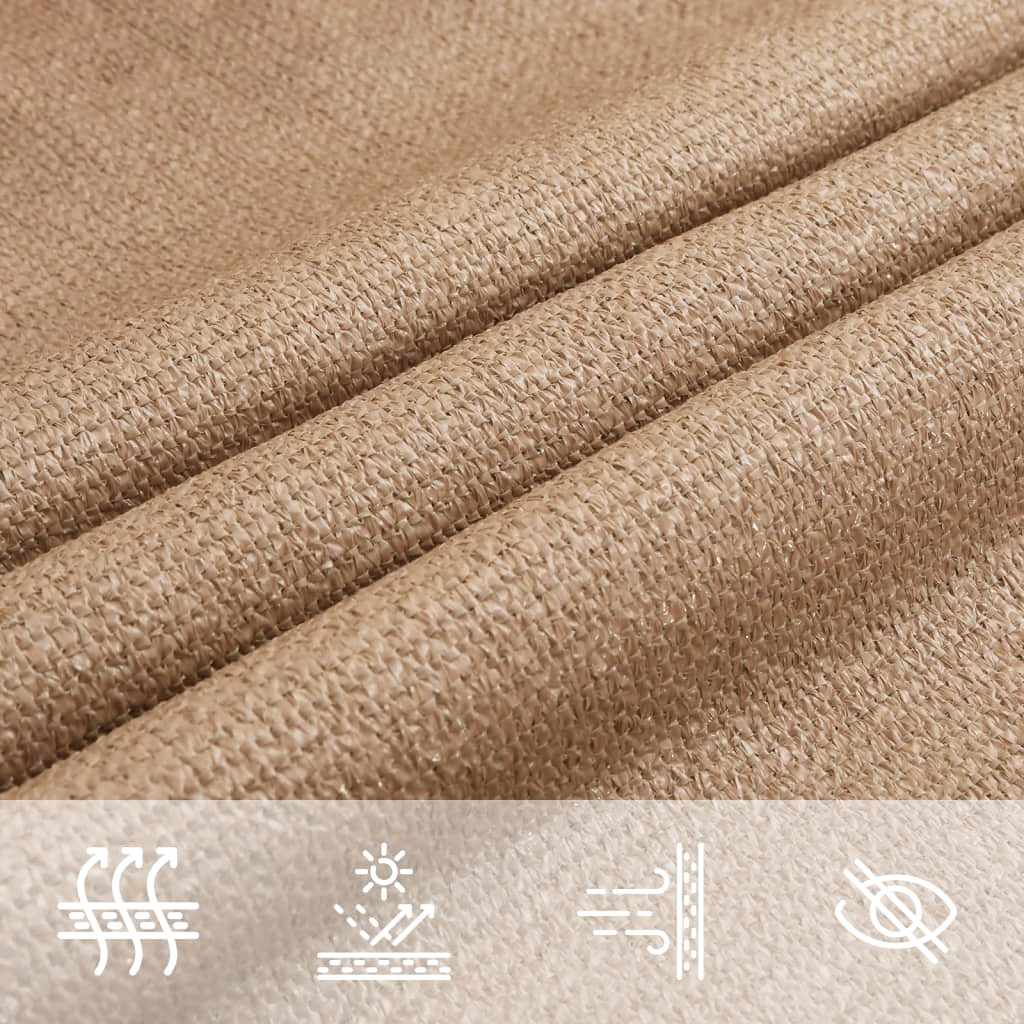 vidaXL Pânză parasolar, taupe, 2x5 m, HDPE, 160 g/m² vidaXL Pânză parasolar, taupe, 2x5 m, HDPE, 160 g/m²