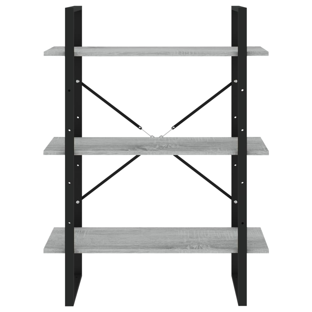 vidaXL Bibliotecă 5 niveluri gri sonoma, 80x30x175 cm lemn prelucrat vidaXL Bibliotecă 5 niveluri gri sonoma, 80x30x175 cm lemn prelucrat