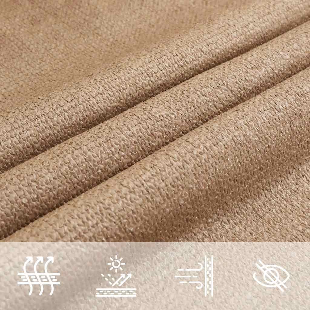 vidaXL Pânză parasolar, gri taupe, 3x4 m, HDPE, 160 g/m²
