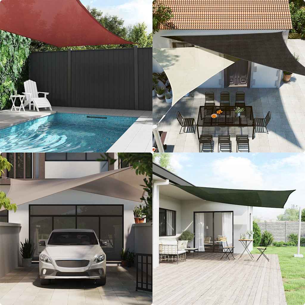 vidaXL Parasolar, gri taupe, 3x5 m, HDPE, 160 g/m² vidaXL Parasolar, gri taupe, 3x5 m, HDPE, 160 g/m²