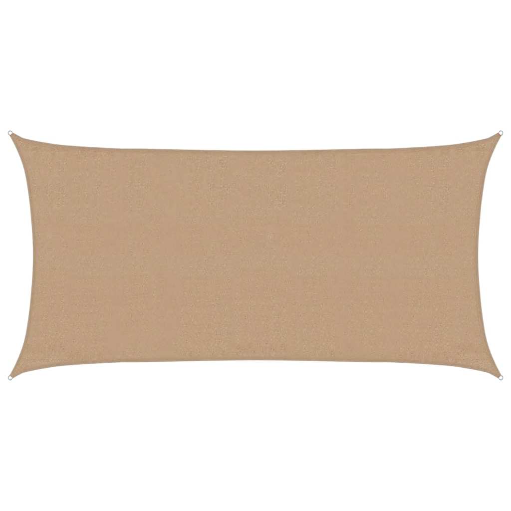vidaXL Pânză parasolar, tópszínű , 3 x 6 m, HDPE, 160 g/m²