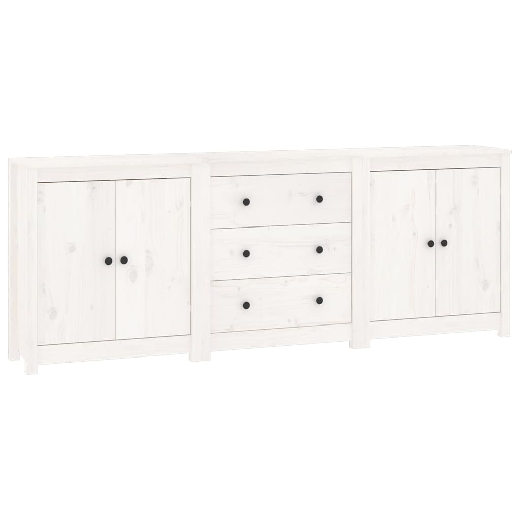 vidaXL Servantă, alb, 210x35x80 cm, lemn masiv de pin vidaXL Servantă, alb, 210x35x80 cm, lemn masiv de pin
