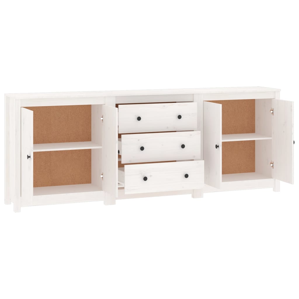 vidaXL Servantă, alb, 210x35x80 cm, lemn masiv de pin vidaXL Servantă, alb, 210x35x80 cm, lemn masiv de pin