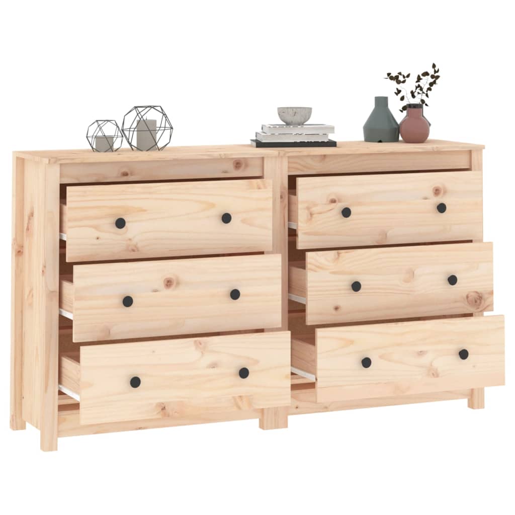 vidaXL Dulap, 140x35x80 cm, lemn masiv de pin vidaXL Dulap, 140x35x80 cm, lemn masiv de pin