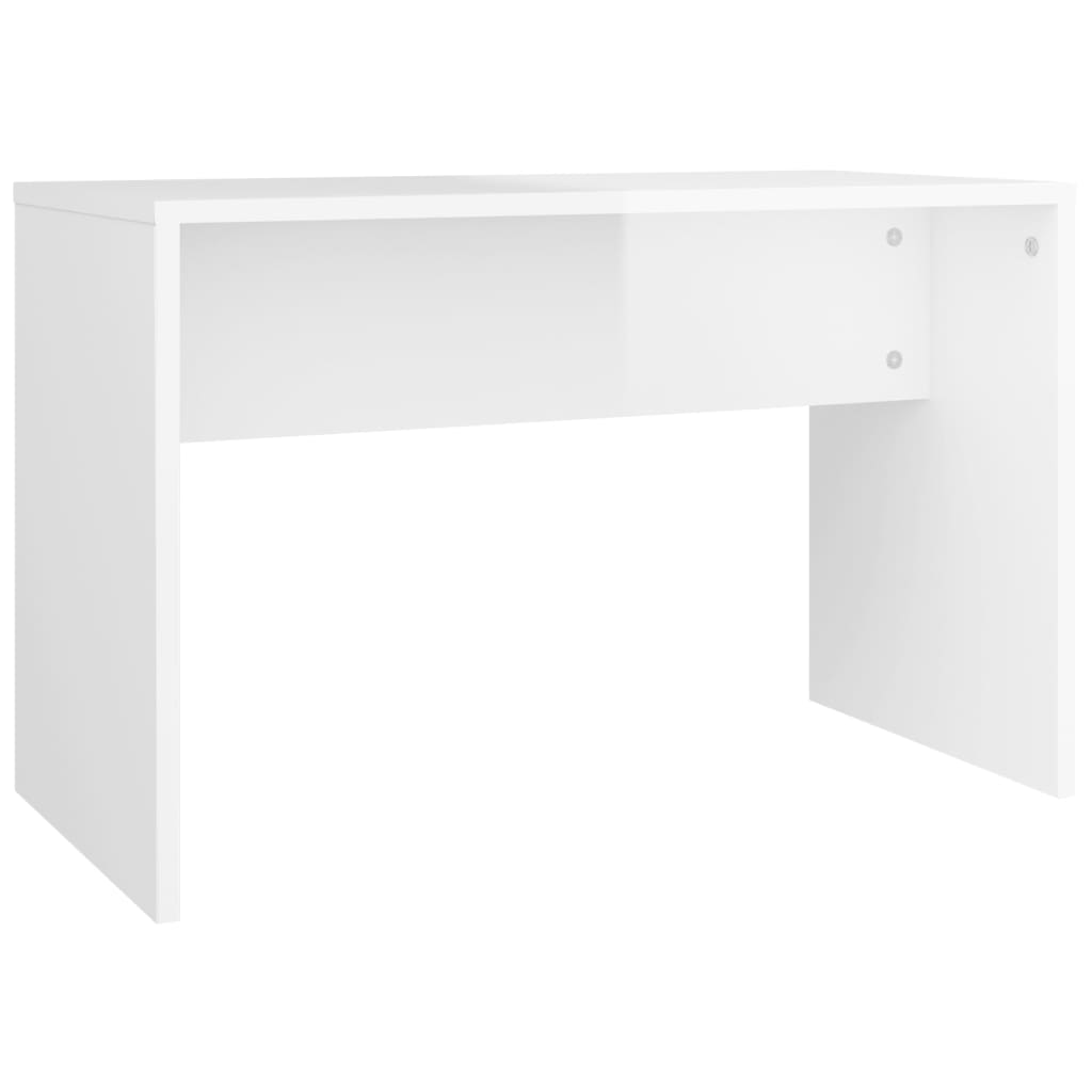 vidaXL Set măsuță de toaletă, alb extralucios, 86,5x35x136 cm vidaXL Set măsuță de toaletă, alb extralucios, 86,5x35x136 cm