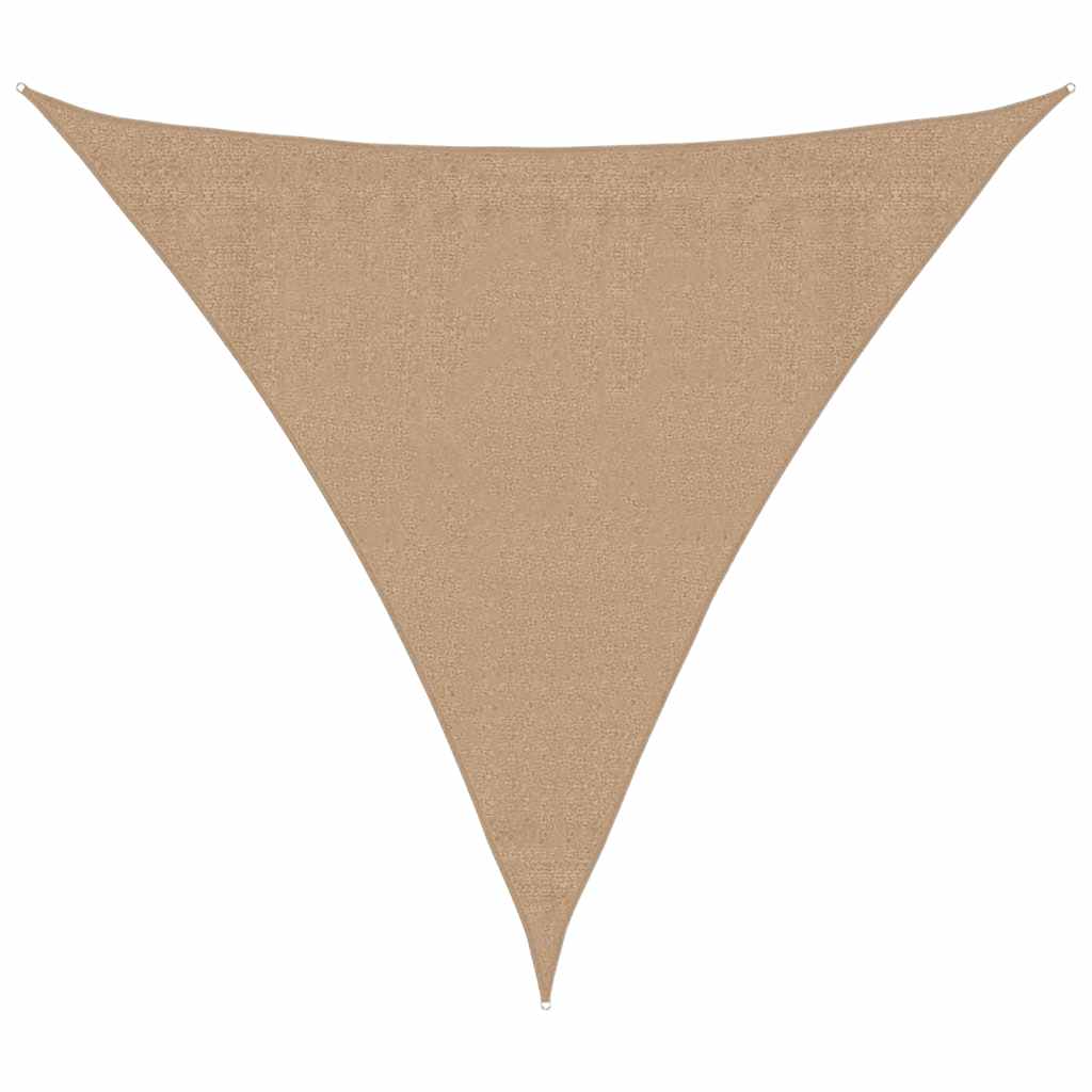 vidaXL Pânză parasolar, gri taupe, 3,6x3,6x3,6 m, HDPE, 160 g/m²
