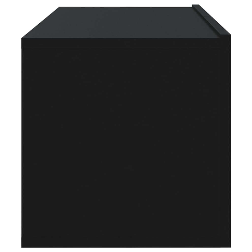 vidaXL Dulapuri TV de perete, 4 buc., negru, 100x30x30 cm