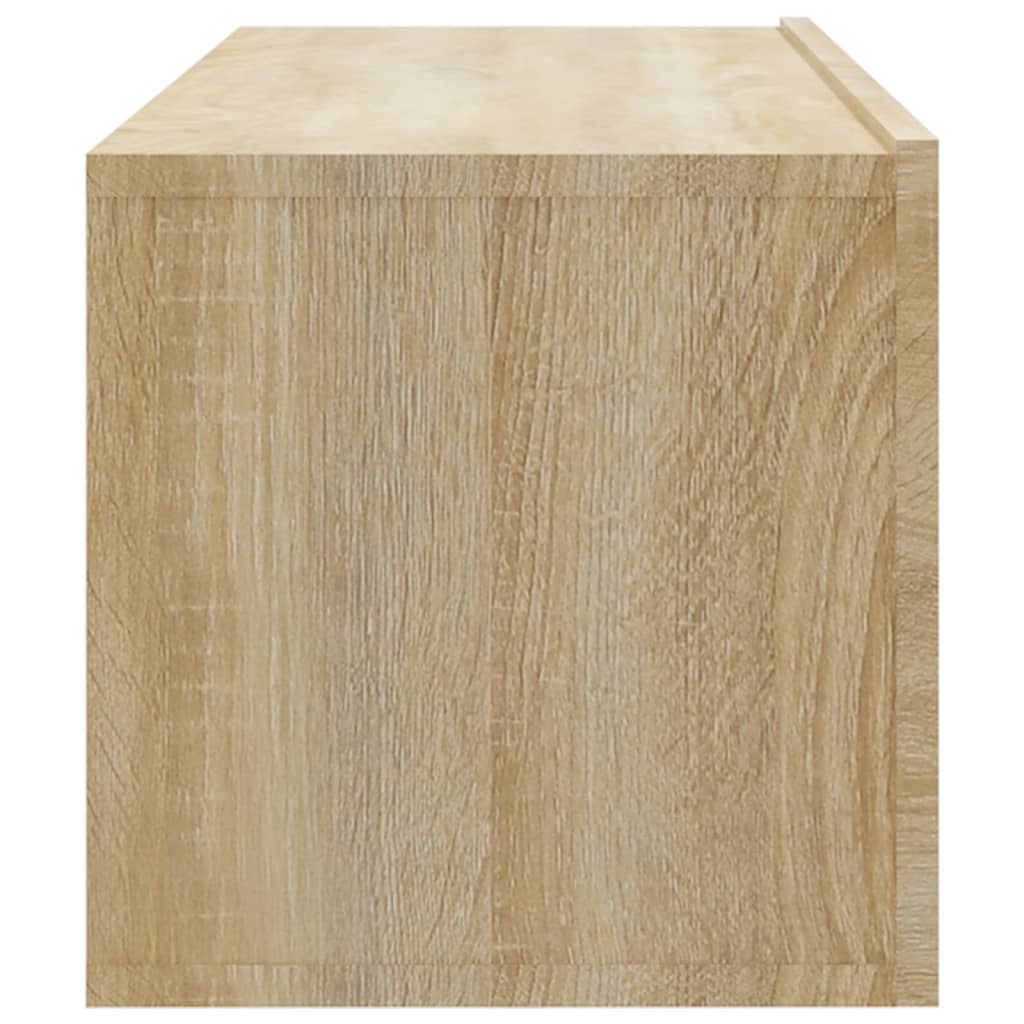 vidaXL Dulapuri TV de perete, 4 buc, stejar sonoma, 100x30x30 cm