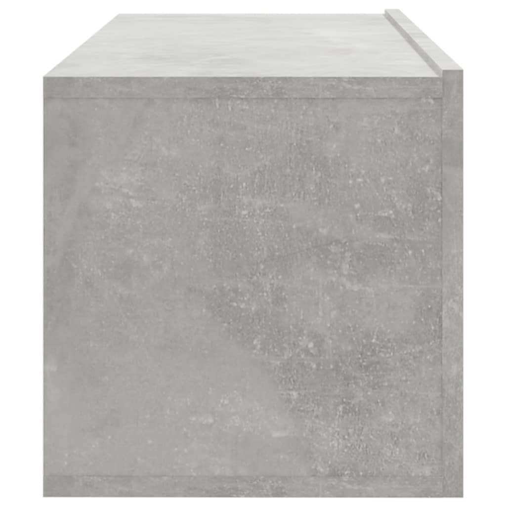 vidaXL Dulapuri TV de perete, 4 buc, gri beton, 100x30x30 cm