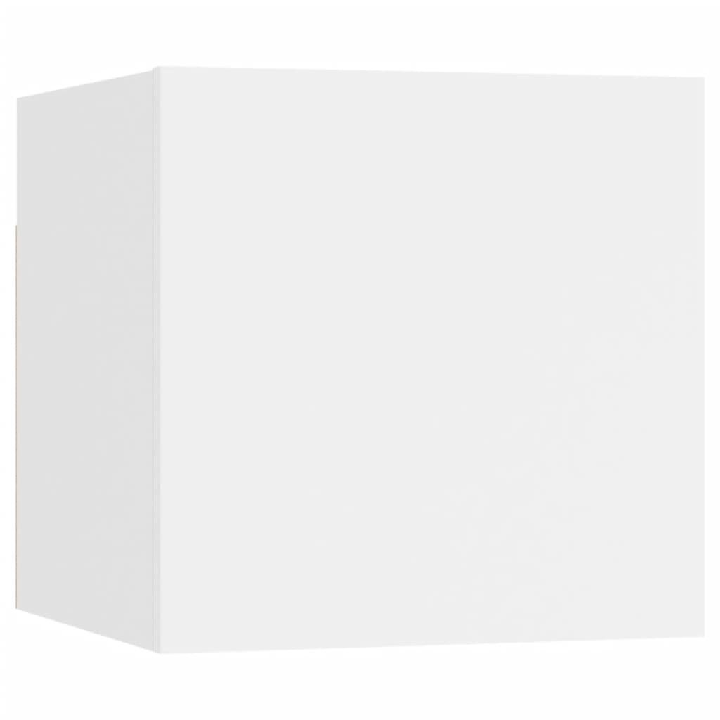 vidaXL Set dulap TV, 8 piese, alb, lemn prelucrat