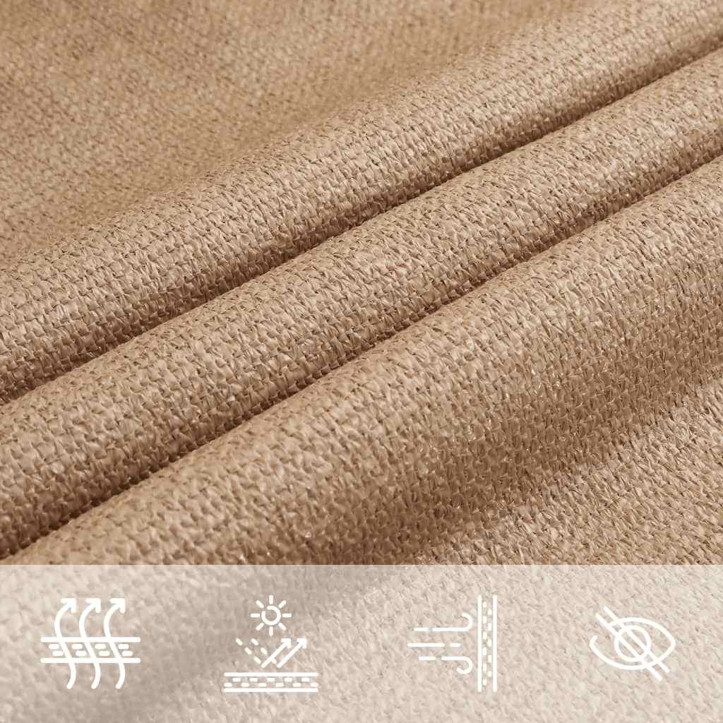 vidaXL Parasolar, gri taupe, 4x4x4 m, HDPE, 160 g/m² vidaXL Parasolar, gri taupe, 4x4x4 m, HDPE, 160 g/m²