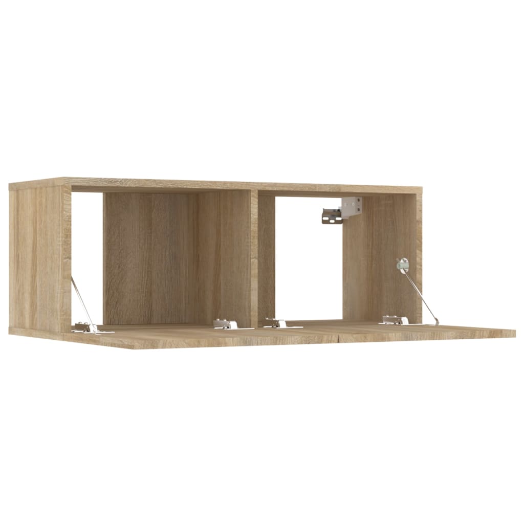 vidaXL Set dulap TV, 8 piese, stejar sonoma, lemn prelucrat vidaXL Set dulap TV, 8 piese, stejar sonoma, lemn prelucrat