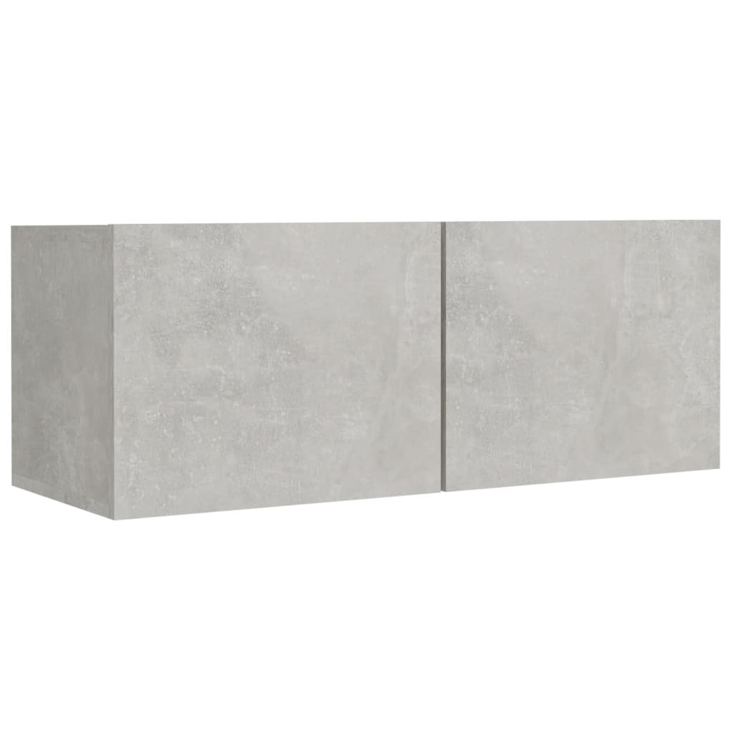 vidaXL Set dulap TV, 5 piese, gri beton, lemn prelucrat vidaXL Set dulap TV, 5 piese, gri beton, lemn prelucrat