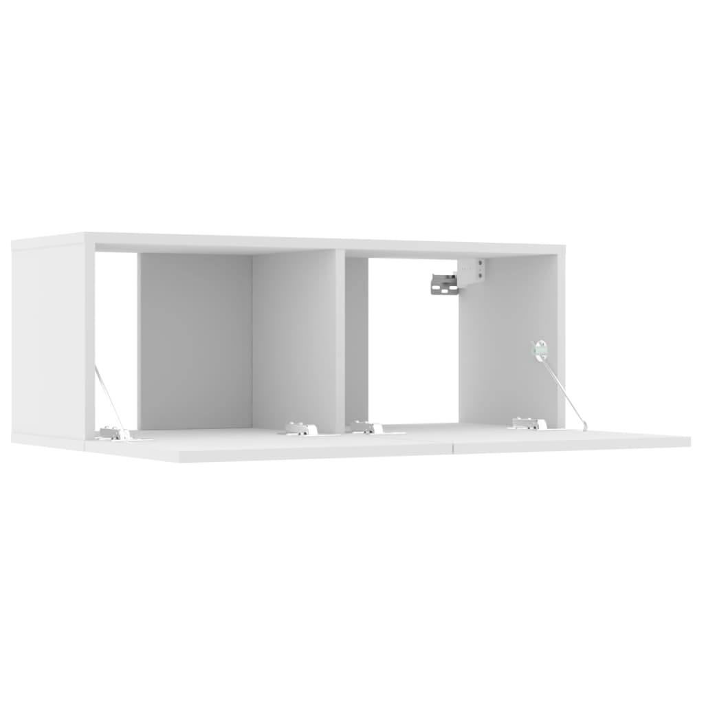 vidaXL Set dulap TV, 6 piese, alb, lemn prelucrat vidaXL Set dulap TV, 6 piese, alb, lemn prelucrat