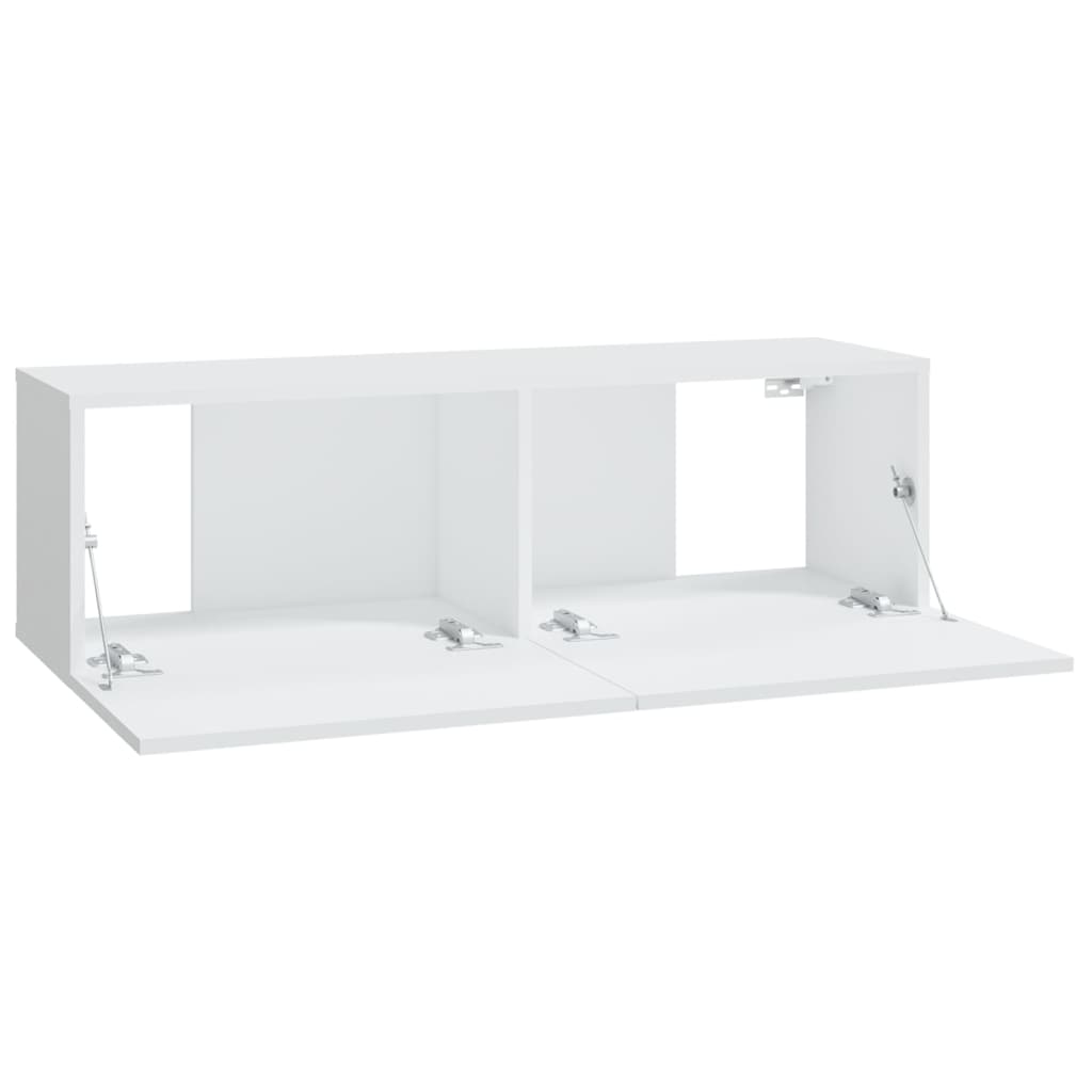 vidaXL Set dulap TV, 6 piese, alb, lemn prelucrat vidaXL Set dulap TV, 6 piese, alb, lemn prelucrat