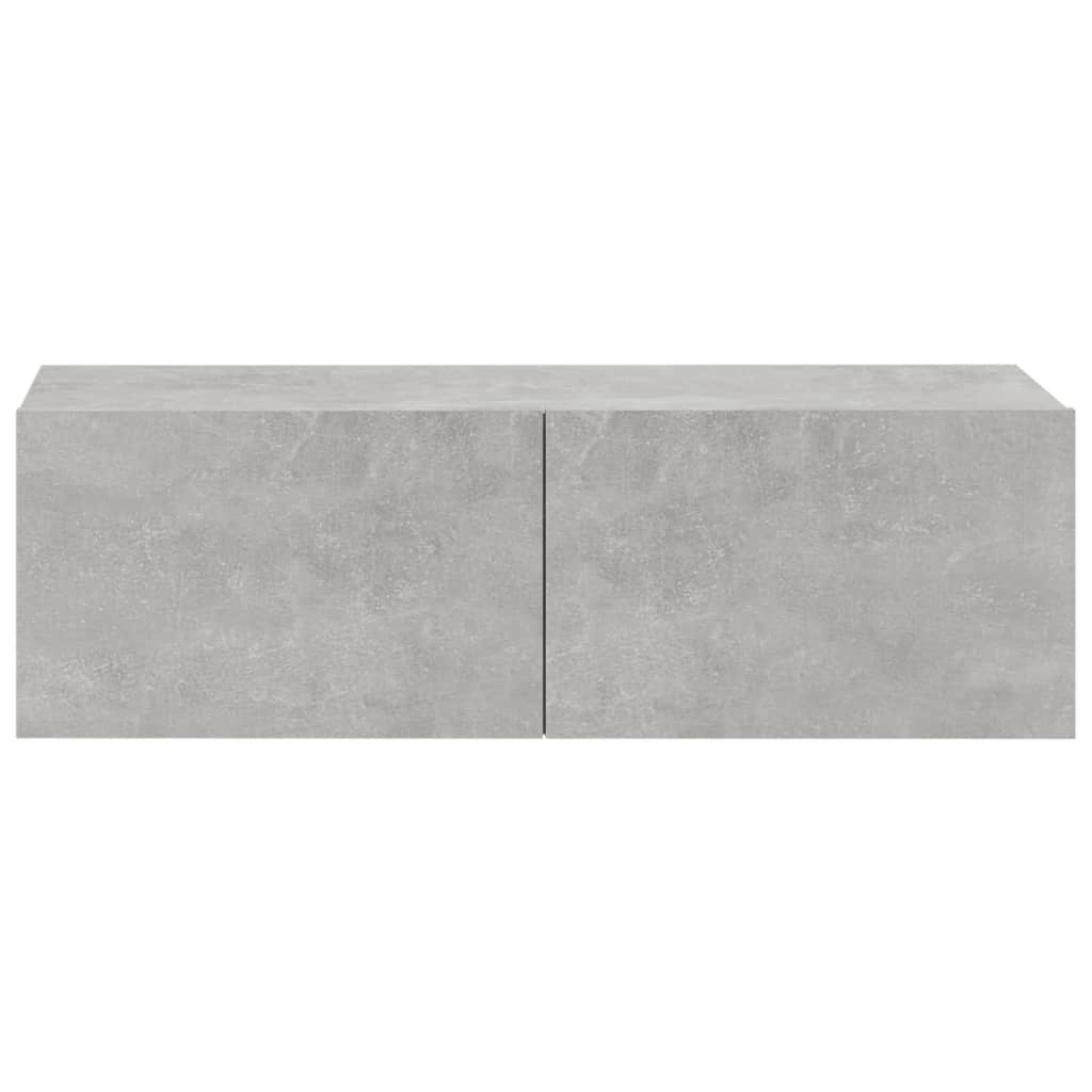vidaXL Set dulapuri TV, 3 piese, gri beton, lemn prelucrat vidaXL Set dulapuri TV, 3 piese, gri beton, lemn prelucrat