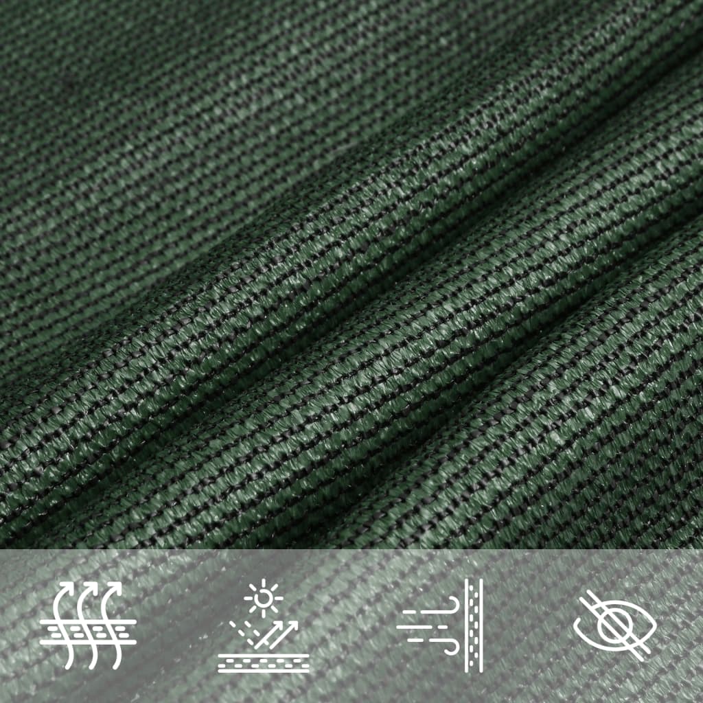 vidaXL Pânză parasolar, verde închis, 4 x 4 m, HDPE, 160 g / m² vidaXL Pânză parasolar, verde închis, 4 x 4 m, HDPE, 160 g / m²