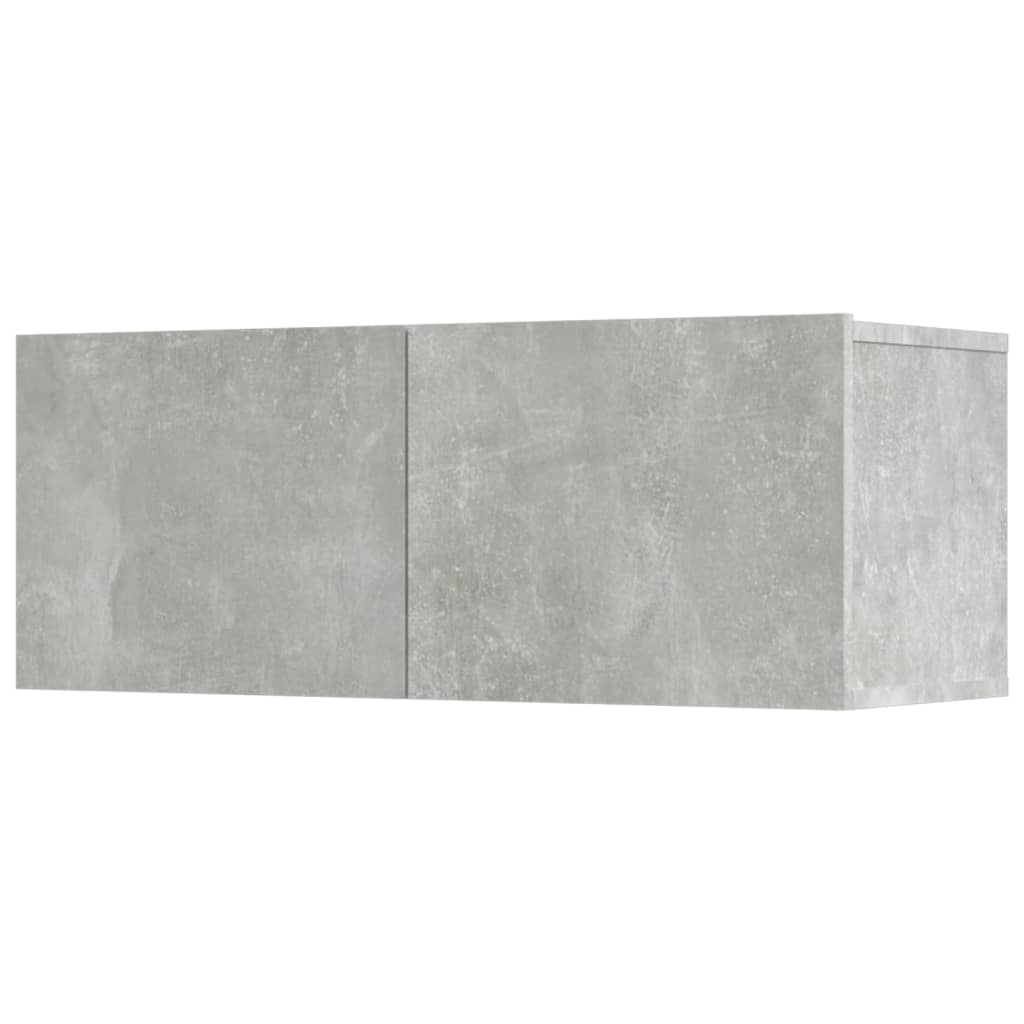 vidaXL Set dulap TV, 5 piese, gri beton, lemn prelucrat vidaXL Set dulap TV, 5 piese, gri beton, lemn prelucrat