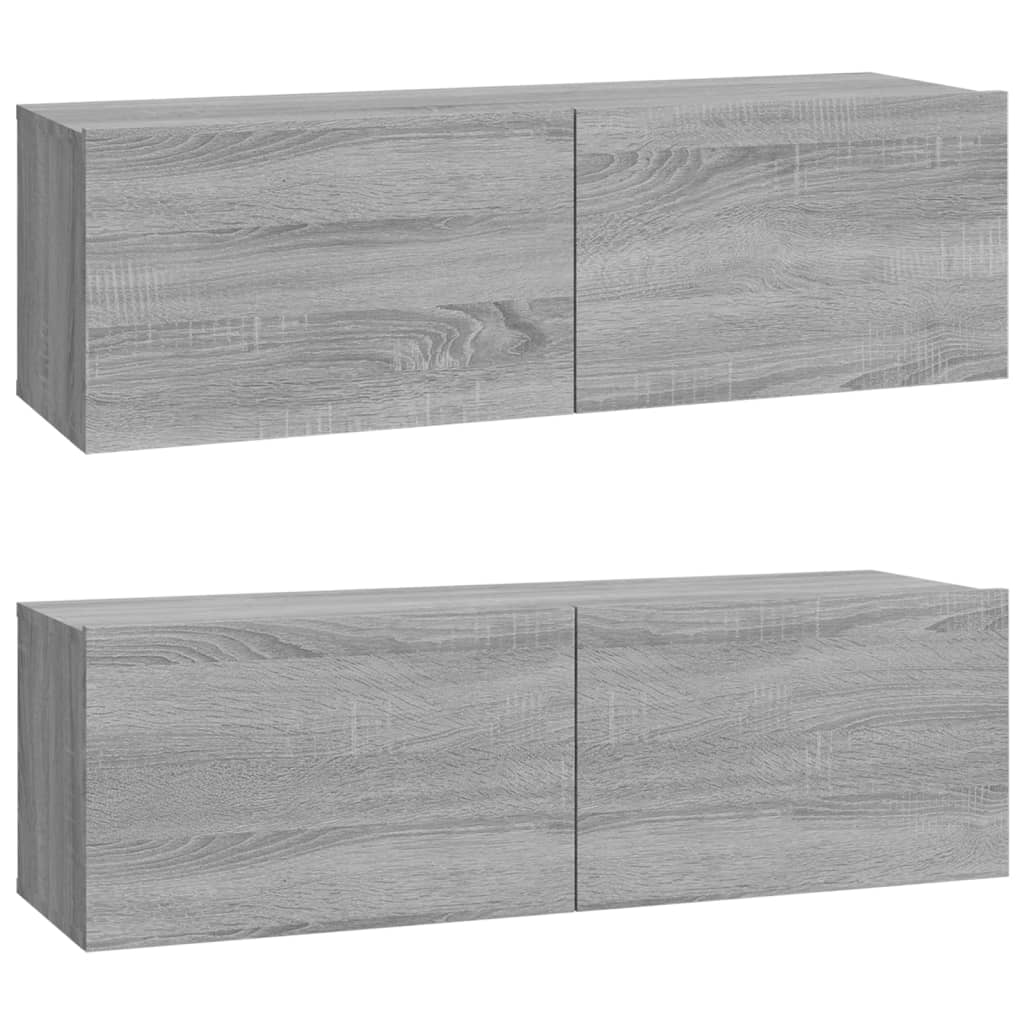 vidaXL Set dulapuri TV, 6 piese, gri sonoma, lemn prelucrat vidaXL Set dulapuri TV, 6 piese, gri sonoma, lemn prelucrat