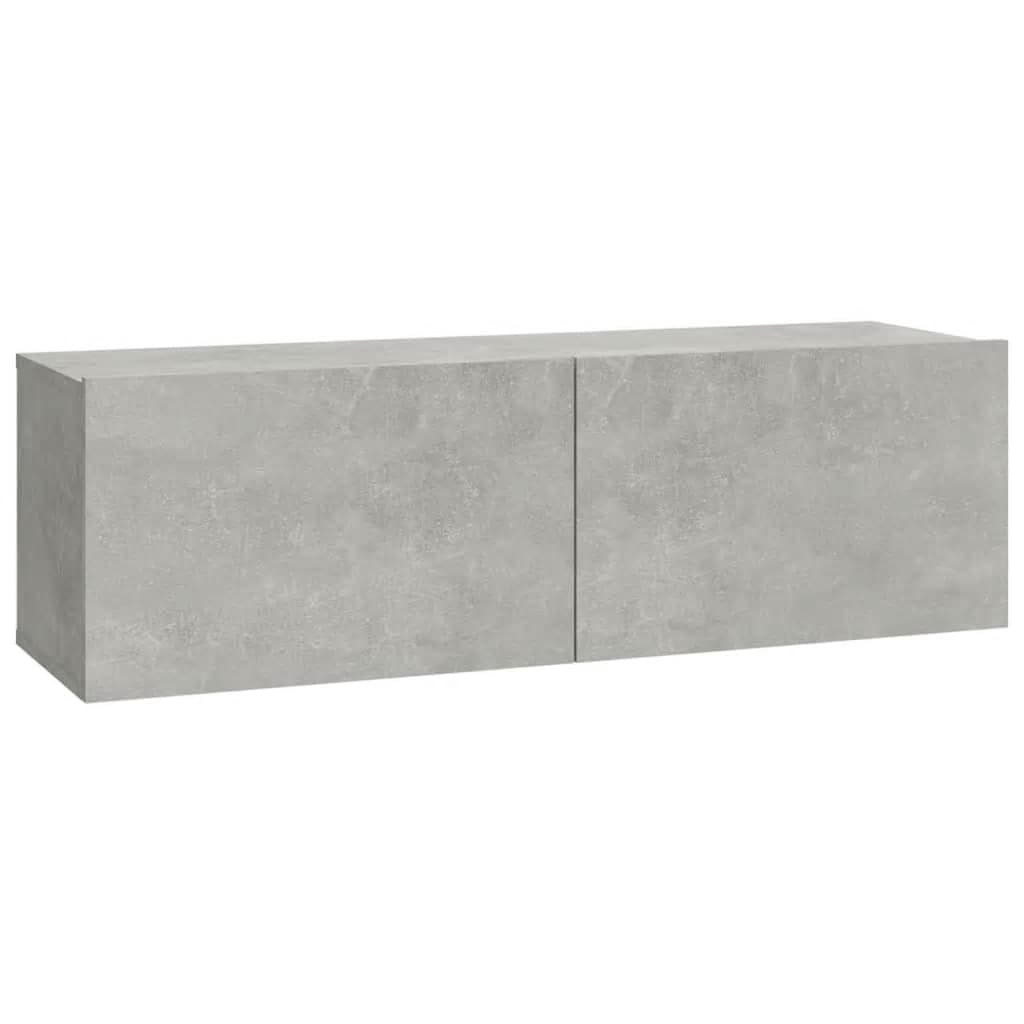 vidaXL Set dulap TV, 6 piese, gri beton, lemn prelucrat vidaXL Set dulap TV, 6 piese, gri beton, lemn prelucrat