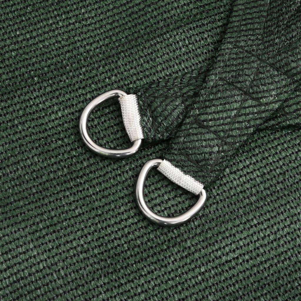 vidaXL Pânză parasolar, verde închis, 4x5 m, HDPE, 160 g/m²