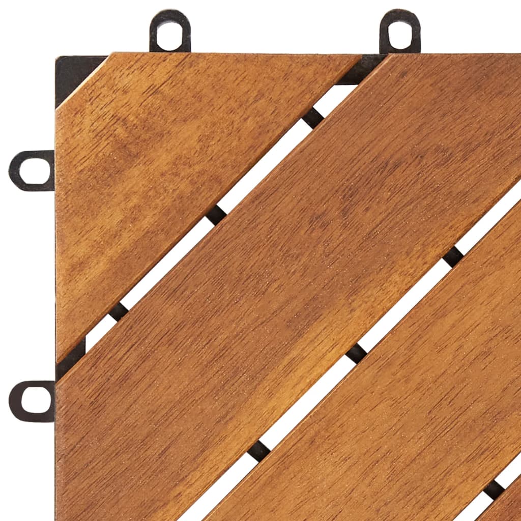 vidaXL Plăci pardoseală, 20 buc., maro, 30x30 cm, lemn masiv de acacia vidaXL Plăci pardoseală, 20 buc., maro, 30x30 cm, lemn masiv de acacia