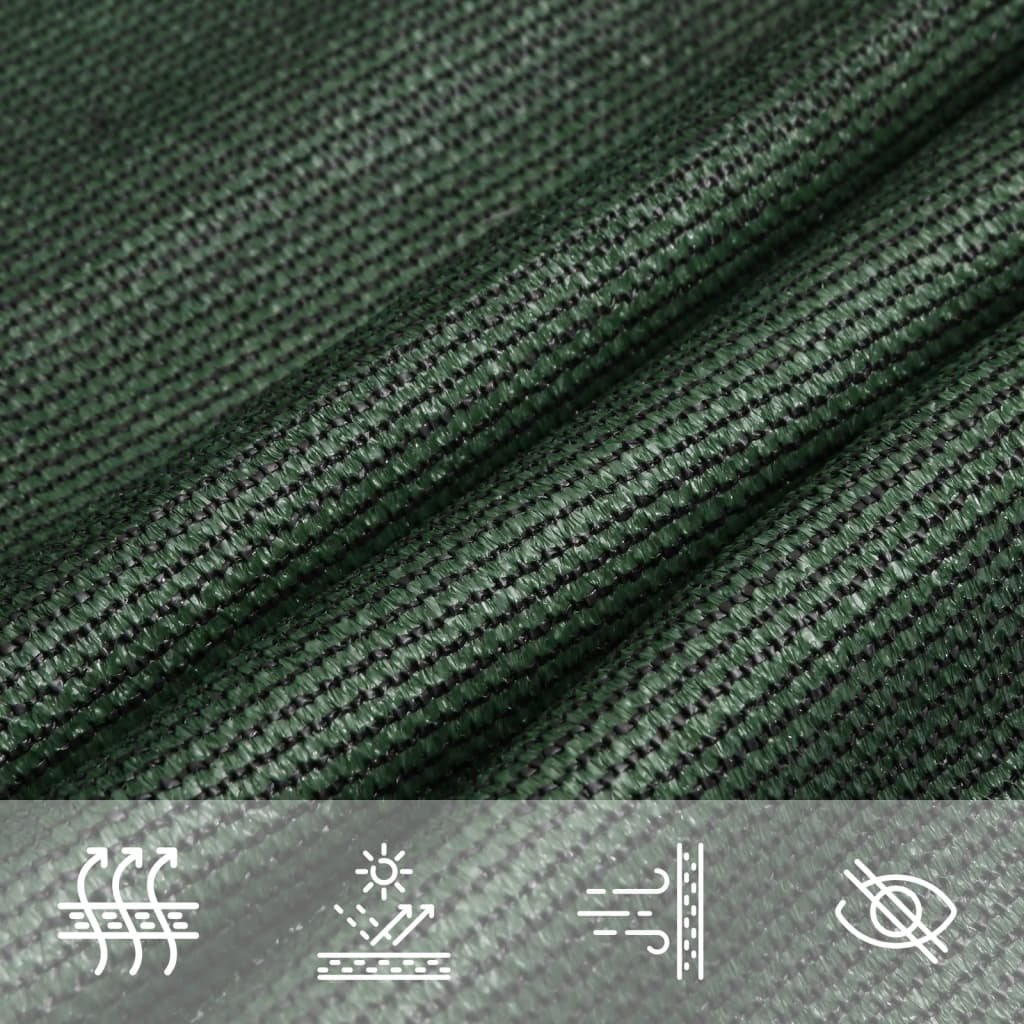 vidaXL Pânză parasolar, verde închis, 5x5x6 m, 160 g/m², HDPE vidaXL Pânză parasolar, verde închis, 5x5x6 m, 160 g/m², HDPE